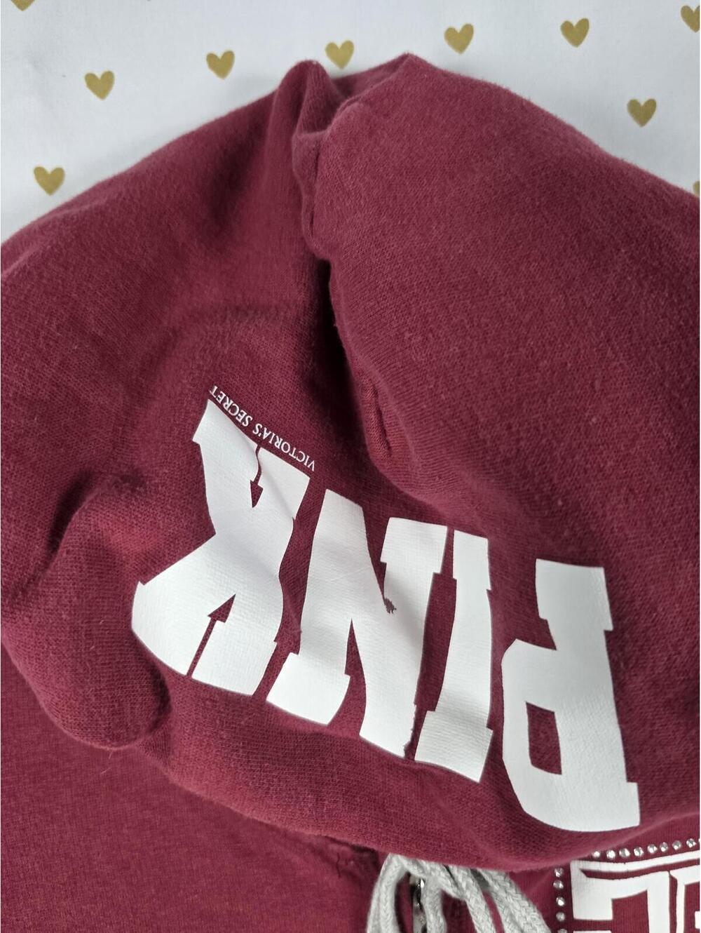 Victorias Secret Pink Texas A&M Aggies College Full zip Hoodie jacket SMALL - Picture 5 of 7